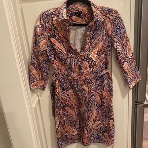 Talbots Multicolor Paisley Dress